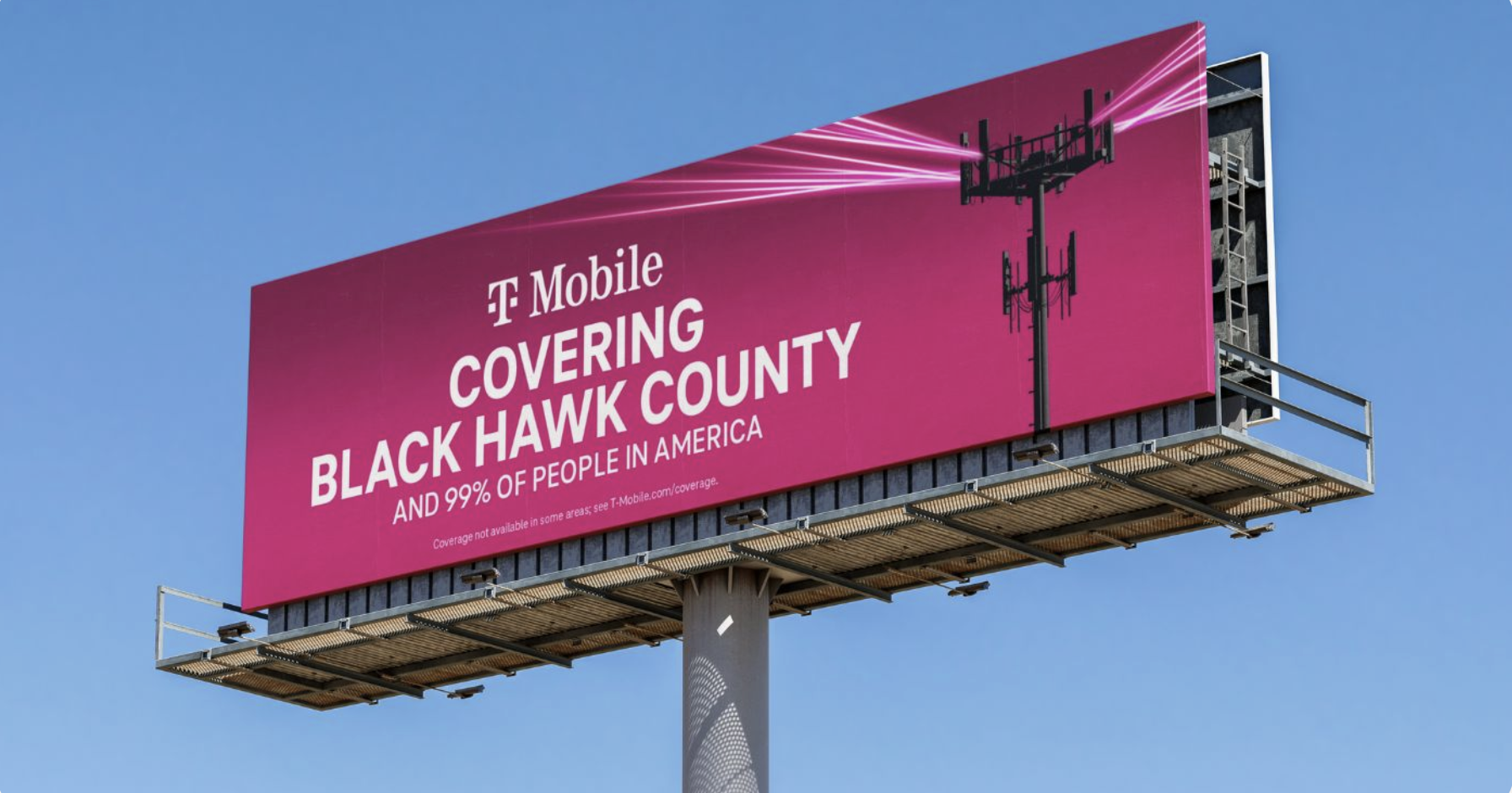 T-Mobile localized out of home billboard